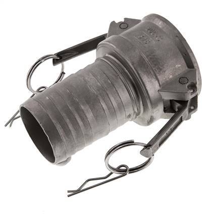 Camlock DN 50 (2'') Koppeling RVS met slangpilaar (50 mm) Type C MIL-C-27487