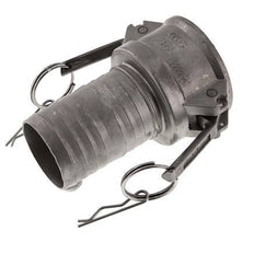 Camlock DN 50 (2'') Koppeling RVS met slangpilaar (50 mm) Type C MIL-C-27487