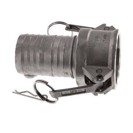 Camlock DN 50 (2'') Koppeling RVS met slangpilaar (50 mm) Type C MIL-C-27487