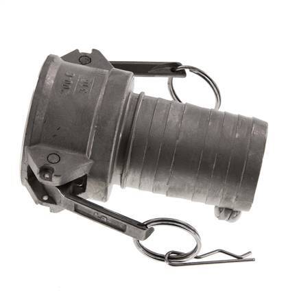 Camlock DN 50 (2'') Koppeling RVS met slangpilaar (50 mm) Type C MIL-C-27487