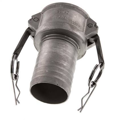 Camlock DN 50 (2'') Koppeling RVS met slangpilaar (50 mm) Type C MIL-C-27487