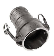 Camlock DN 60 (2 1/2'') Koppeling RVS met slangpilaar (63 mm) Type C MIL-C-27487