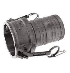 Camlock DN 60 (2 1/2'') Koppeling RVS met slangpilaar (63 mm) Type C MIL-C-27487