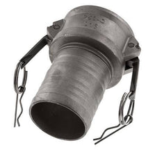 Camlock DN 60 (2 1/2'') Koppeling RVS met slangpilaar (63 mm) Type C MIL-C-27487