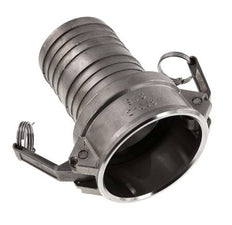 Camlock DN 75 (3'') Koppeling RVS met slangpilaar (75 mm) Type C MIL-C-27487