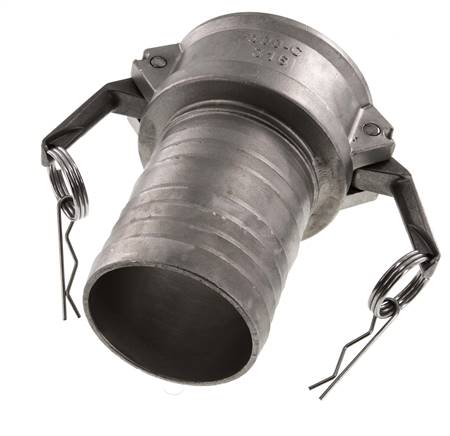 Camlock DN 75 (3'') Koppeling RVS met slangpilaar (75 mm) Type C MIL-C-27487