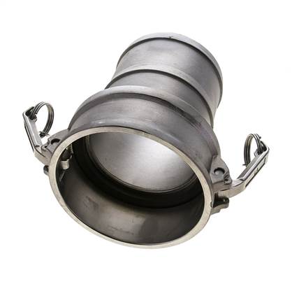 Camlock DN 120 (5'') Koppeling RVS met slangpilaar (127 mm) Type C MIL-C-27487