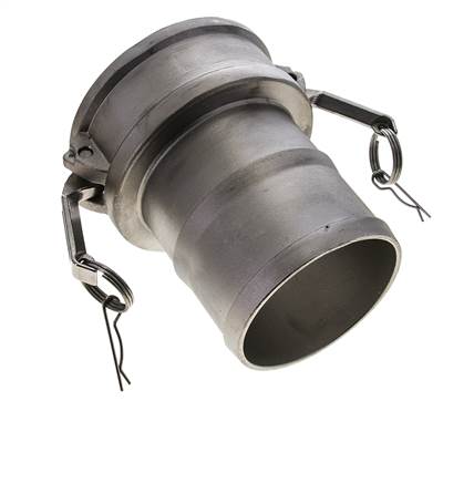 Camlock DN 120 (5'') Koppeling RVS met slangpilaar (127 mm) Type C MIL-C-27487