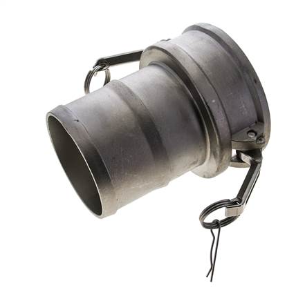Camlock DN 140 (6'') Koppeling RVS met slangpilaar (150 mm) Type C MIL-C-27487