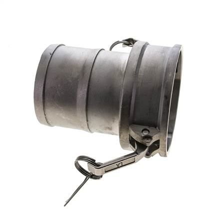 Camlock DN 120 (5'') Koppeling RVS met slangpilaar (127 mm) Type C MIL-C-27487
