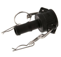 Camlock DN 20 (3/4'') Koppeling Polypropyleen met slangpilaar (19 mm) Type C MIL-C-27487