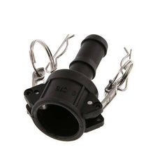 Camlock DN 20 (3/4'') Koppeling Polypropyleen met slangpilaar (19 mm) Type C MIL-C-27487
