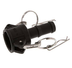 Camlock DN 20 (3/4'') Koppeling Polypropyleen met slangpilaar (19 mm) Type C MIL-C-27487