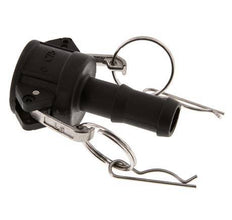 Camlock DN 20 (3/4'') Koppeling Polypropyleen met slangpilaar (19 mm) Type C MIL-C-27487