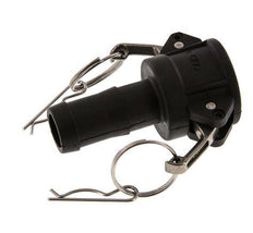 Camlock DN 25 (1'') Koppeling Polypropyleen met slangpilaar (25 mm) Type C MIL-C-27487