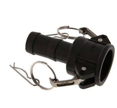 Camlock DN 25 (1'') Koppeling Polypropyleen met slangpilaar (25 mm) Type C MIL-C-27487