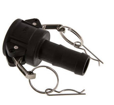 Camlock DN 25 (1'') Koppeling Polypropyleen met slangpilaar (25 mm) Type C MIL-C-27487