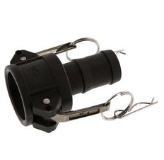 Camlock DN 32 (1 1/4'') Koppeling Polypropyleen met slangpilaar (32 mm) Type C MIL-C-27487