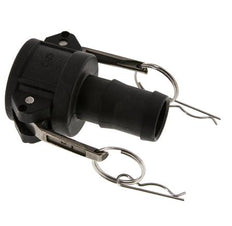 Camlock DN 32 (1 1/4'') Koppeling Polypropyleen met slangpilaar (32 mm) Type C MIL-C-27487