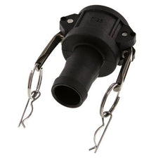 Camlock DN 32 (1 1/4'') Koppeling Polypropyleen met slangpilaar (32 mm) Type C MIL-C-27487