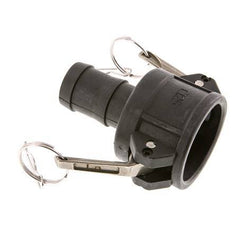 Camlock DN 40 (1 1/2'') Koppeling Polypropyleen met slangpilaar (32 mm) Type C MIL-C-27487