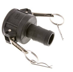 Camlock DN 40 (1 1/2'') Koppeling Polypropyleen met slangpilaar (32 mm) Type C MIL-C-27487