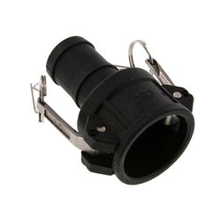 Camlock DN 40 (1 1/2'') Koppeling Polypropyleen met slangpilaar (38 mm) Type C MIL-C-27487