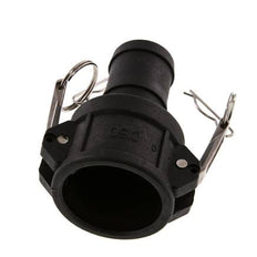 Camlock DN 40 (1 1/2'') Koppeling Polypropyleen met slangpilaar (38 mm) Type C MIL-C-27487