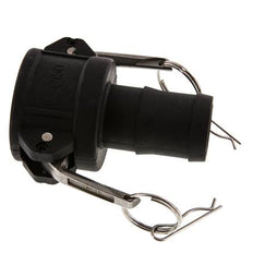 Camlock DN 40 (1 1/2'') Koppeling Polypropyleen met slangpilaar (38 mm) Type C MIL-C-27487