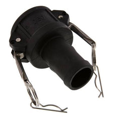 Camlock DN 40 (1 1/2'') Koppeling Polypropyleen met slangpilaar (38 mm) Type C MIL-C-27487