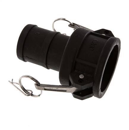Camlock DN 50 (2'') Koppeling Polypropyleen met slangpilaar (50 mm) Type C MIL-C-27487