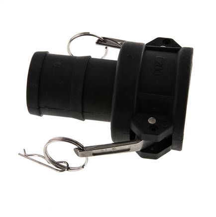 Camlock DN 50 (2'') Koppeling Polypropyleen met slangpilaar (50 mm) Type C MIL-C-27487