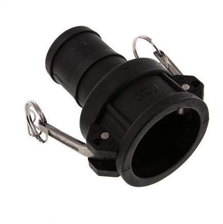 Camlock DN 50 (2'') Koppeling Polypropyleen met slangpilaar (50 mm) Type C MIL-C-27487