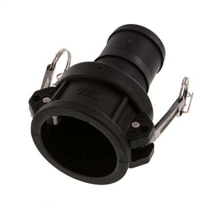 Camlock DN 50 (2'') Koppeling Polypropyleen met slangpilaar (50 mm) Type C MIL-C-27487