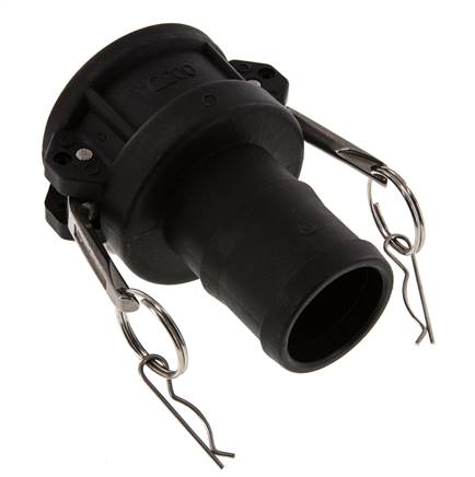 Camlock DN 50 (2'') Koppeling Polypropyleen met slangpilaar (50 mm) Type C MIL-C-27487