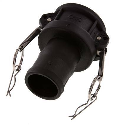 Camlock DN 50 (2'') Koppeling Polypropyleen met slangpilaar (50 mm) Type C MIL-C-27487