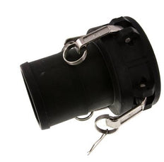 Camlock DN 90 (4'') Koppeling Polypropyleen met slangpilaar (100 mm) Type C MIL-C-27487