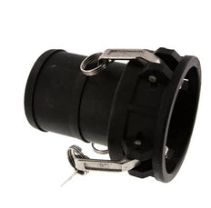 Camlock DN 90 (4'') Koppeling Polypropyleen met slangpilaar (100 mm) Type C MIL-C-27487