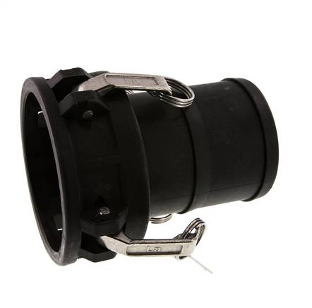 Camlock DN 90 (4'') Koppeling Polypropyleen met slangpilaar (100 mm) Type C MIL-C-27487