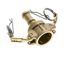 Camlock DN 15 (1/2'') Koppeling Messing met slangpilaar (13 mm) Type C MIL-C-27487