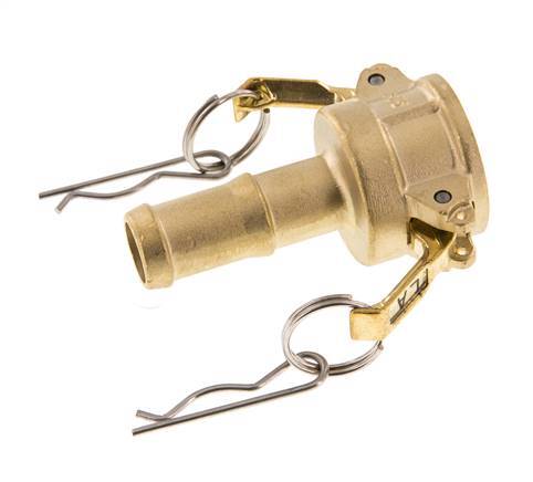 Camlock DN 20 (3/4'') Koppeling Messing met slangpilaar (19 mm) Type C MIL-C-27487