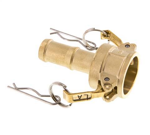 Camlock DN 20 (3/4'') Koppeling Messing met slangpilaar (19 mm) Type C MIL-C-27487