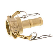 Camlock DN 20 (3/4'') Koppeling Messing met slangpilaar (19 mm) Type C MIL-C-27487