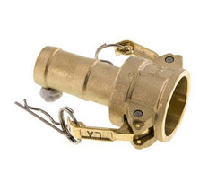 Camlock DN 25 (1'') Koppeling Messing met slangpilaar (25 mm) Type C MIL-C-27487