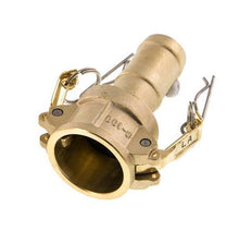 Camlock DN 25 (1'') Koppeling Messing met slangpilaar (25 mm) Type C MIL-C-27487
