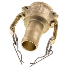 Camlock DN 32 (1 1/4'') Koppeling Messing met slangpilaar (32 mm) Type C MIL-C-27487