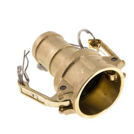 Camlock DN 40 (1 1/2'') Koppeling Messing met slangpilaar (38 mm) Type C MIL-C-27487