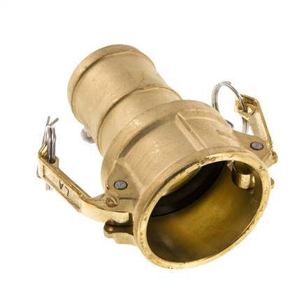 Camlock DN 50 (2'') Koppeling Messing met slangpilaar (50 mm) Type C MIL-C-27487