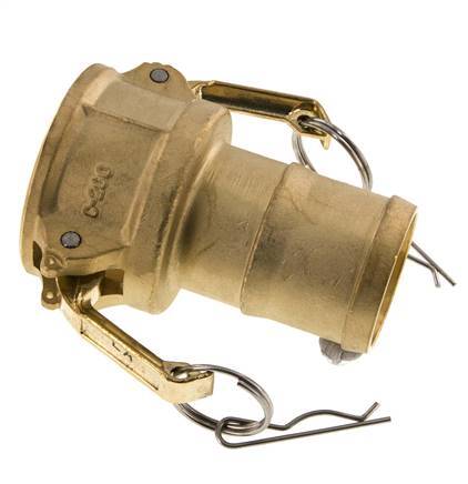 Camlock DN 50 (2'') Koppeling Messing met slangpilaar (50 mm) Type C MIL-C-27487