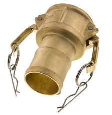 Camlock DN 50 (2'') Koppeling Messing met slangpilaar (50 mm) Type C MIL-C-27487